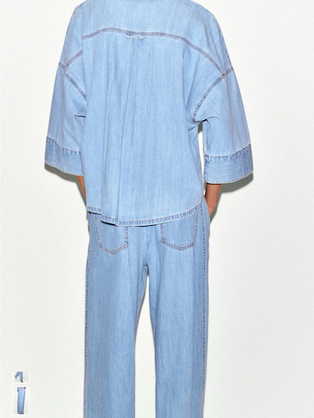 Zara Denim Set | Size S Top & US 6 (28) Jeans π - Picture 7 of 11